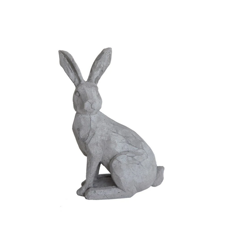 Cement Bunny Figurine